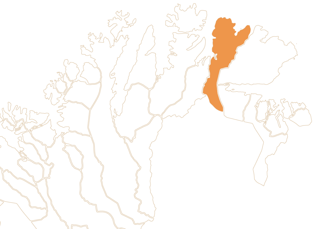 Kart av Finnmark